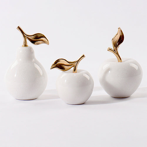 White Fruit Décor Set