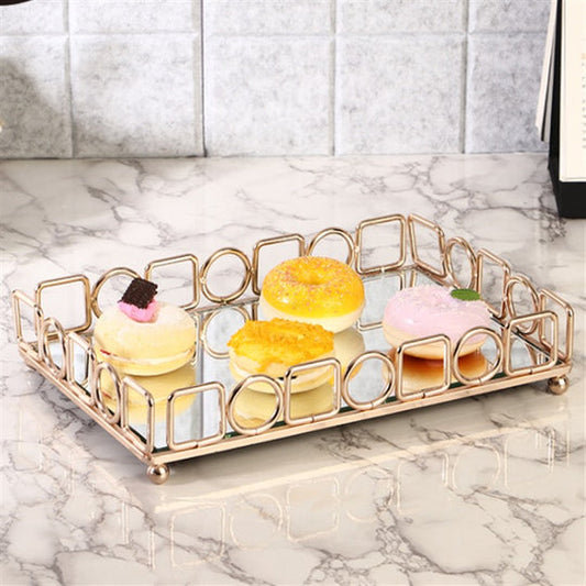 Gold Glass Tray