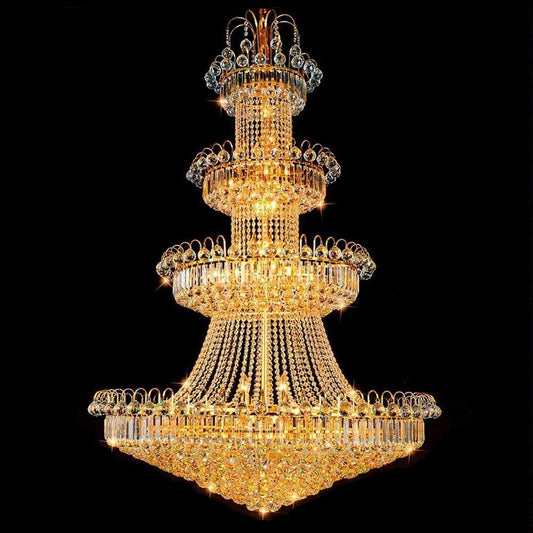 Four Layer Grandeur Crystal Chandelier