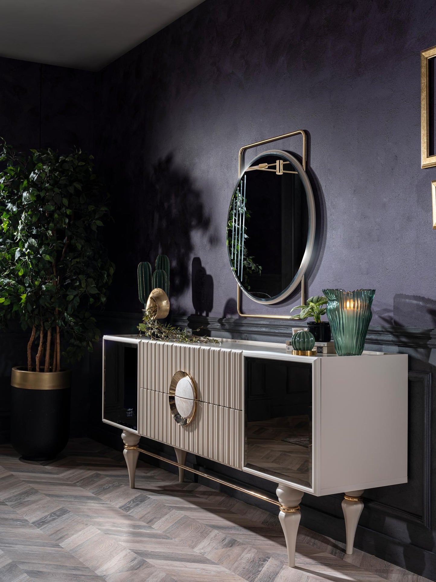 EMIRGAN - Buffet Cabinet with Mirror