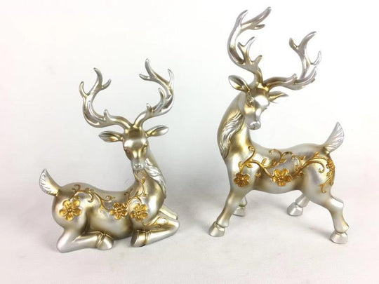 Silver Deer Pair